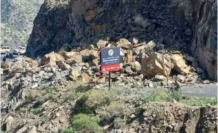 انهيار صخري في لحج يقطع طريق ظمران في القبيطة ويهدد حياة السكان...