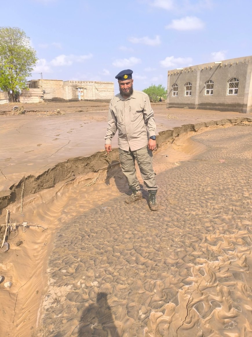عاجل: نائب مدير إدارة العلاقات العامة بشرطة لحج يكشف تفاصيل جديدة حول الوصول إلى قرية دار المناصرة المتضررة (صورة أولية)