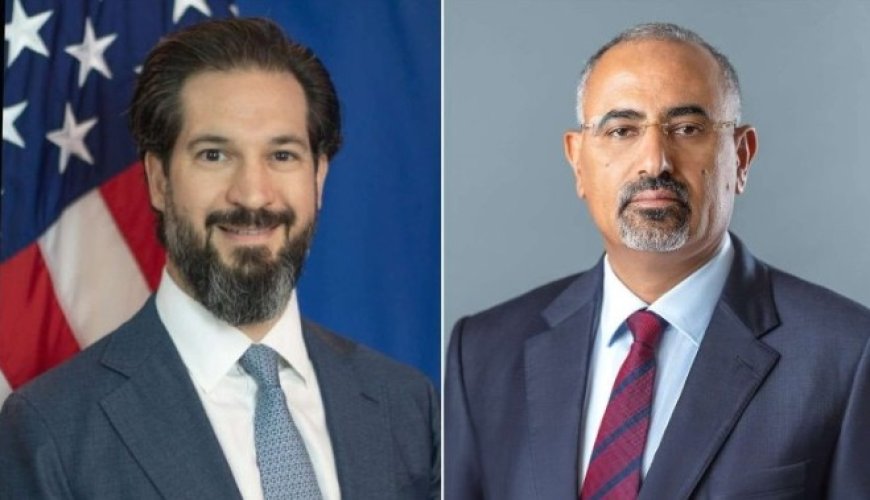 الزُبيدي يبحث مع جونثان مستجدات الأوضاع الإنسانية والتعافي الاقتصادي ..