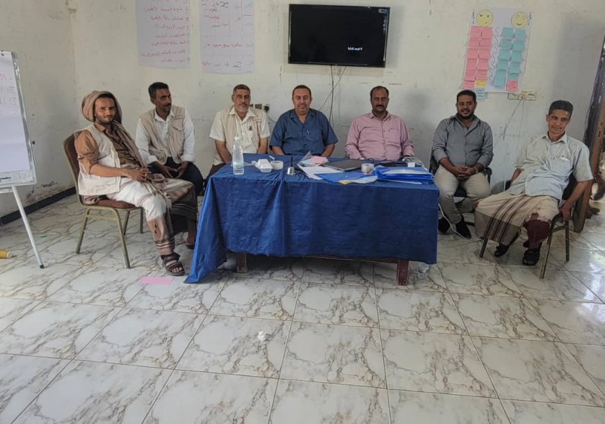 مدير عام قعطبة بكر الشاعري يدشن دورة تدريبية للوسطاء المحليين في مديريتي قعطبة والحصين محافظة الضالع