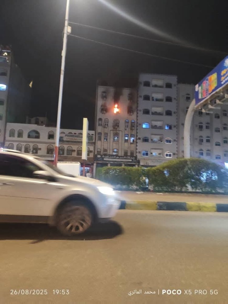 عاجل:حريق يلتهم شقة سكنية في دار سعد بعدن(صور)