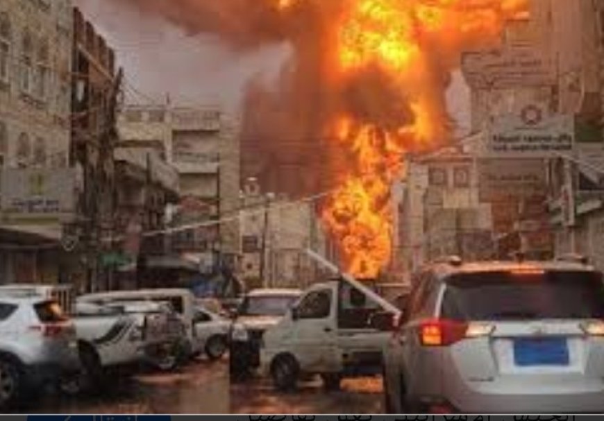 اثار الضربات الاسرائيلية ضد الحو,,ثيين ...
