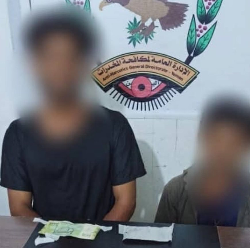 مكافحة المخدرات في المهرة تلقي القبض على شخصين وبحوزتهما مواد مخدرة...