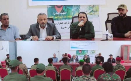 العميد جبر يدشن دورة تدريبية متقدمة بحقوق الإنسان لقوات الطوارئ والدعم الأمني في العاصمة عدن...