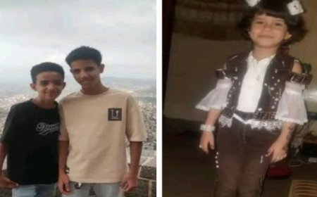 اختفاء ثلاثة أطفال في حارة الضربة العليا بتعز..