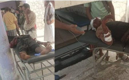 شهيد وجرحى اخرين في عمل ارهابي غادر  نفذته القاعدة في محافظة أبين ...