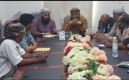 لحج..اجتماع أمني وتنفيذي هام في مديرية المضاربة ورأس العارة