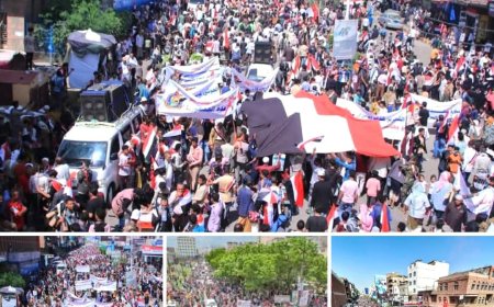 عشرات الآلاف في تعز يحتشدون احتفاءً بالذكرى الـ63 لثورة 26 سبتمبر...