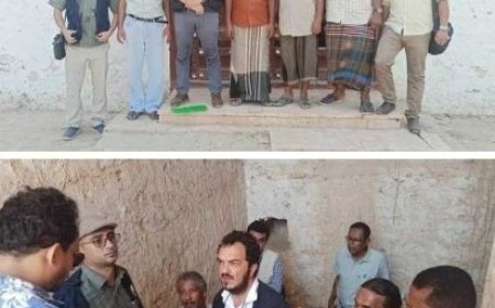 وفد رفيع من اليونسكو يزور حصن بن عياش لترميمه في الشحر...