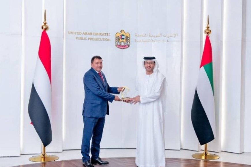 نائب عام البلاد يلتقي نظيره الإماراتي في أبوظبي لتعزيز التعاون القضائي