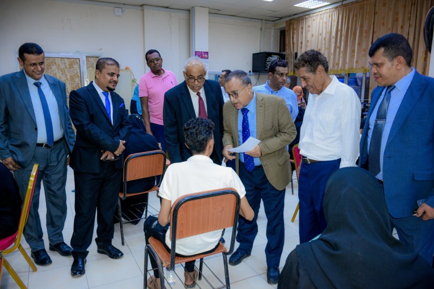 جامعة عدن تدشن امتحانات المفاضلة بكلية الطب والعلوم الصحية