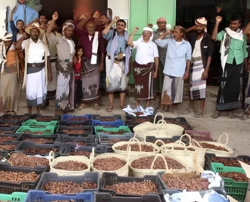 تحت مسمى قوافل غذائية الحو,,ثيين يجبرون مئات المزارعين لتسليم محاصيلهم مجانا...