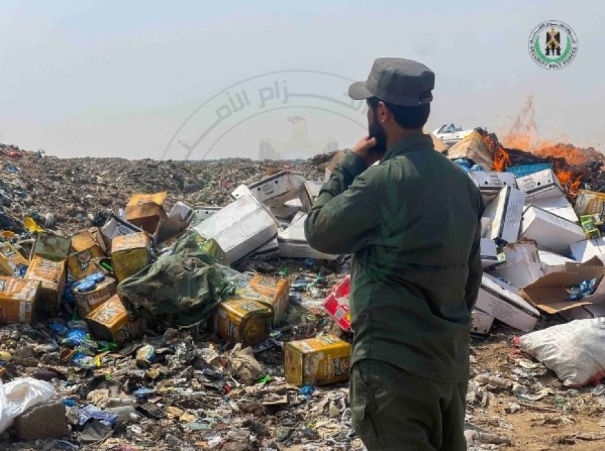 الحزام الأمني يعدم كميات كبيرة من المخدرات والمهربات بعدن...