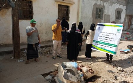 اختتام المرحلة الثالثة من مبادرة "حياة آمنة" لإعادة تأهيل مناهل الصرف الصحي في منطقة البساتين بعدن