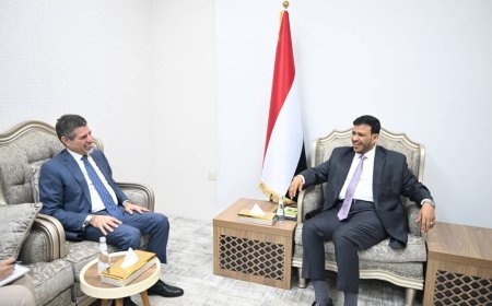 عضو مجلس القيادة الرئاسي الدكتور عبدالله العليمي يلتقى سفير الولايات المتحدة لدى اليمن