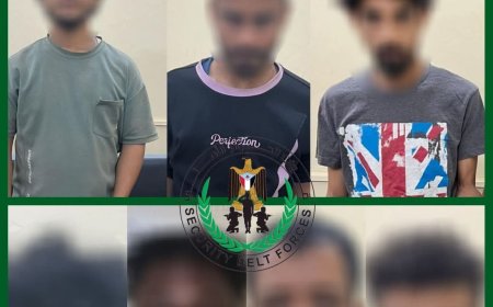 الإدارة العامة لمكافحة المخدرات بقوات الحزام الأمني تضبط 11 متهماً في 8 قضايا بعدن