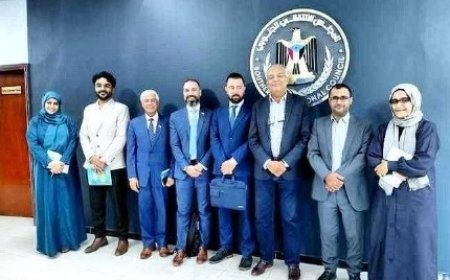 وفد من المعهد الأوروبي للسلام يواصل لقاءاته مع قيادات في المجلس الانتقالي الجنوبي ..