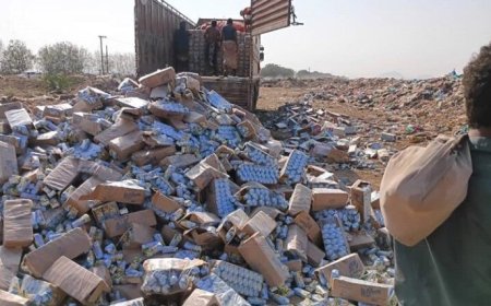 صحة البيئة في مديرية المنصورة تتلف 15 طنًا من العصائر الفاسدة ومنتهية الصلاحية...