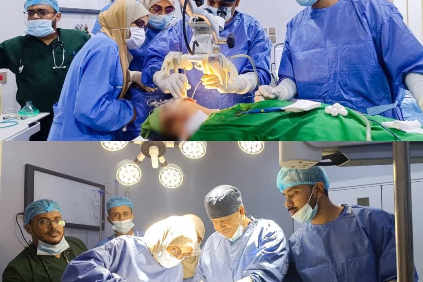 مستشفى عبود العسكري في عدن يحقق إنجازًا طبيًا بإجراء أول عملية لترقيع طبلة الأذن
