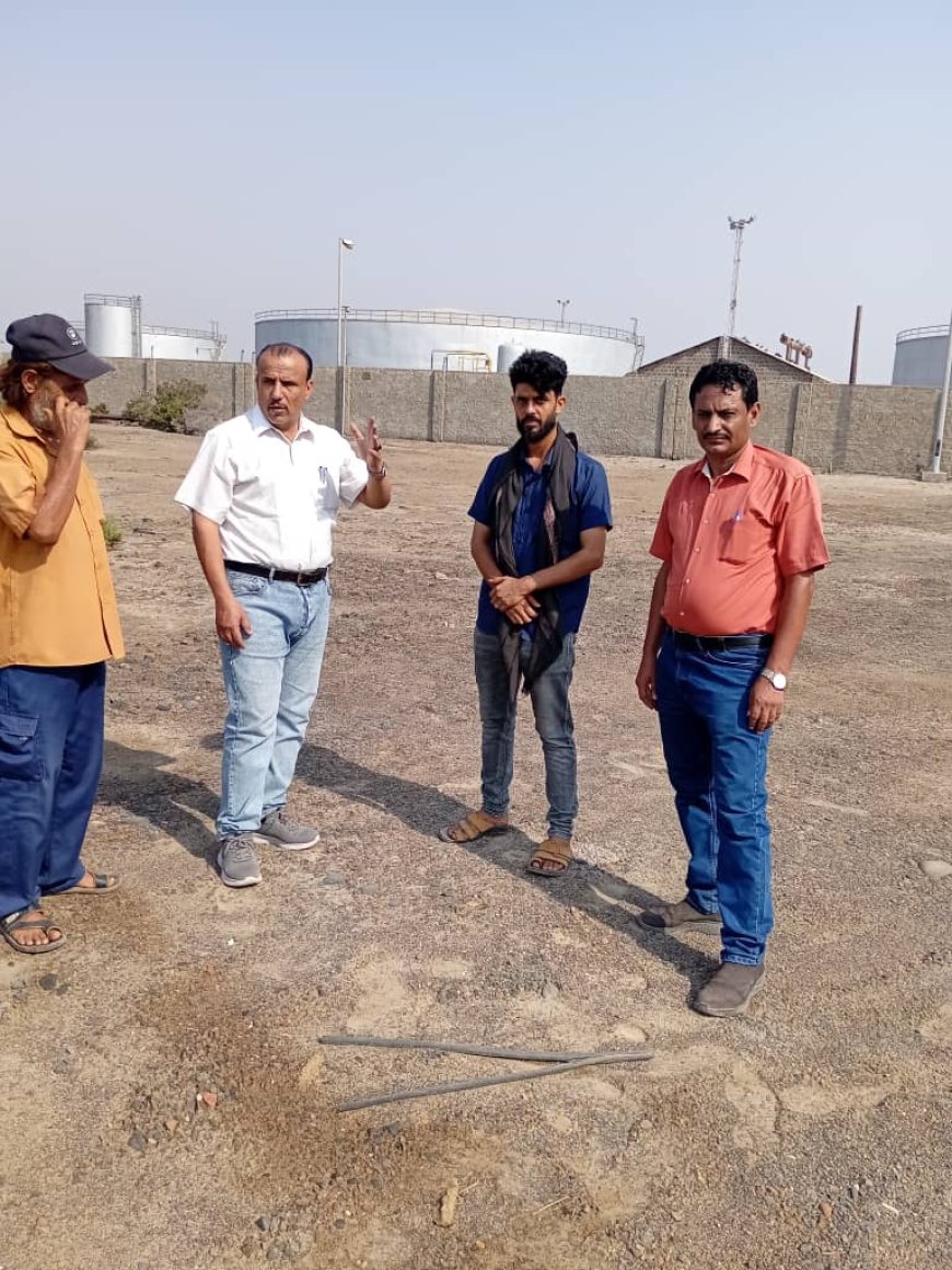 نائب المدير التنفيذي لشركة النفط اليمنية يزور منشأة "كالتكس" النفطية وفرع عدن لتقييم الجاهزية والمخزون الاستراتيجي