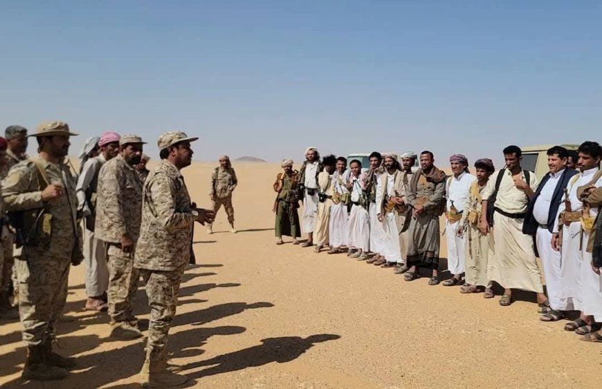 قائد المنطقة العسكرية السادسة اللواء حنتف يلتقي قبائل بني نوف، والقبائل تعلن وقوفها الى جانب قوات الجيش...