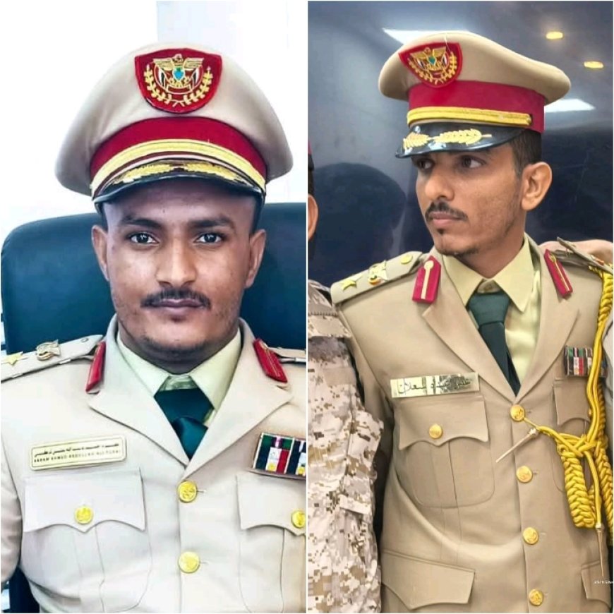 الشيخ عبدالله الهمداني يهنئ المقدم أكرم تركي والمقدم الركن عمرو شعلان بنيلهما درجة الماجستير بامتياز