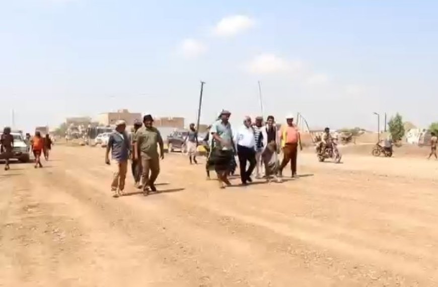 محافظ الحديدة يتفقد مشروع تطوير مدخل مدينة حيس.....