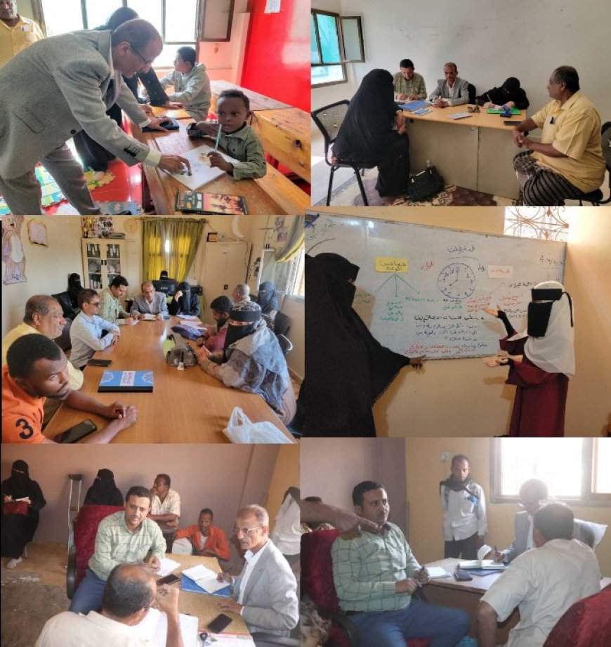 لجنة الشؤون الاجتماعية الوزارية في زيارة ميدانية لتقييم اعمال جمعيات ذوي الإعاقة بلحج