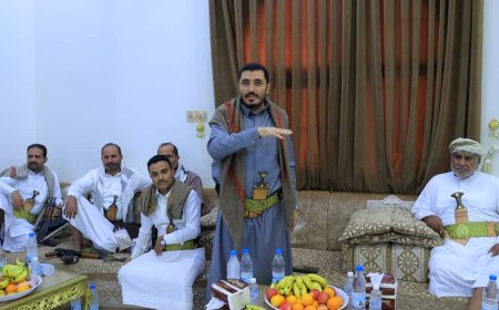 الوكيل معوضة ومشايخ ذمار يلتقون الشيخ علي الحريزي في الغيضة