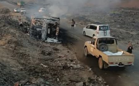 وفيات ومصابين  في حادث مروري مروّع بطريق العرقوب في أبين...