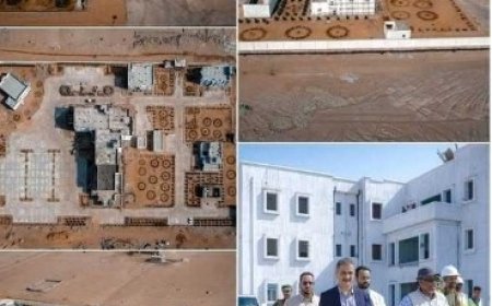 الوزير المحافظ لملس يتفقد مشروع مدينة الشيخ محمد بن زايد الطبية في العاصمة عدن...