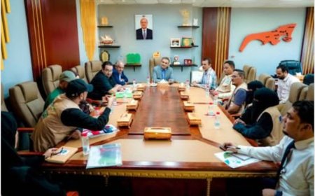 وزير الدولة محافظ العاصمة عدن  يدعو  إلى تعزيز العمل المشترك بين الجهات الحكومية والمنظمات المدنية والدولية..