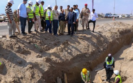 باخبيرة والسعيدي وناجي يطلعون على سير العمل في مشروع الخط الاستراتيجي للصرف الصحي بدار سعد