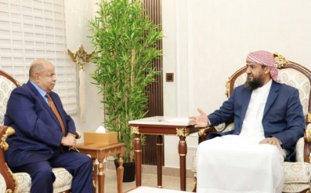 المحافظ سالم الخنبشي عن تقديره للدعم الذي يقدمه عضو الرئاسب المحرّمي لجهود السلطة المحلية...