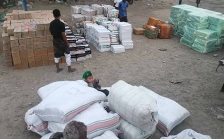 ضبط شحنة سجائر مهربة مخفية داخل شاحنة في أبين...