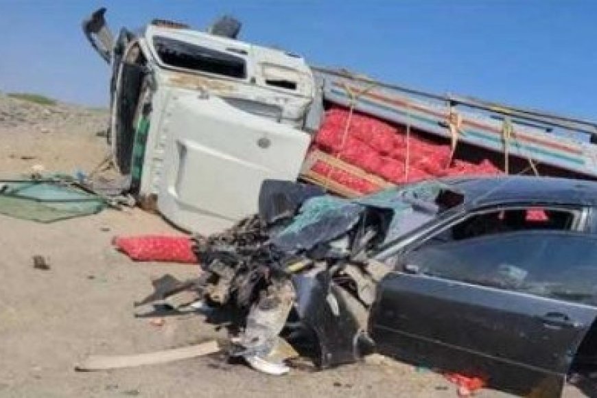 مصرع سائق وإصابة آخرين في حادث مروري مروع على خط عدن أبين