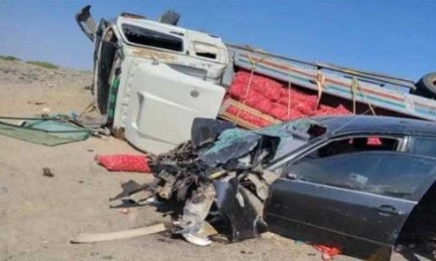 وفاة سائق وإصابة آخرين في حادث مروري مروع  في خط عدن أبين ..