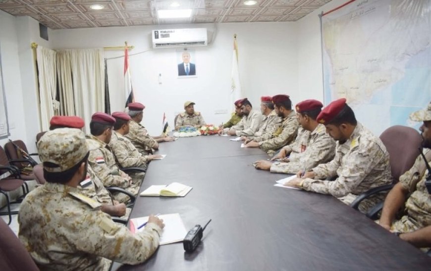 قائد المنطقة اللواء حنتف يلتقي شعبة التدريب وأركانات التدريب بالوحدات...