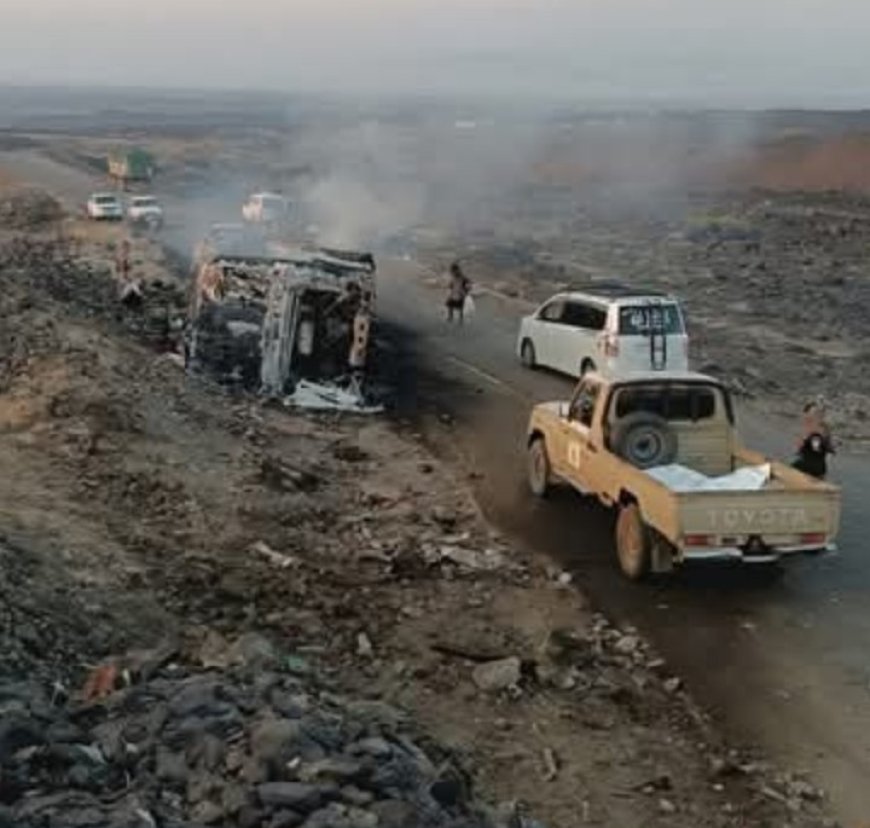 وفيات ومصابين  في حادث مروري مروّع بطريق العرقوب في أبين...