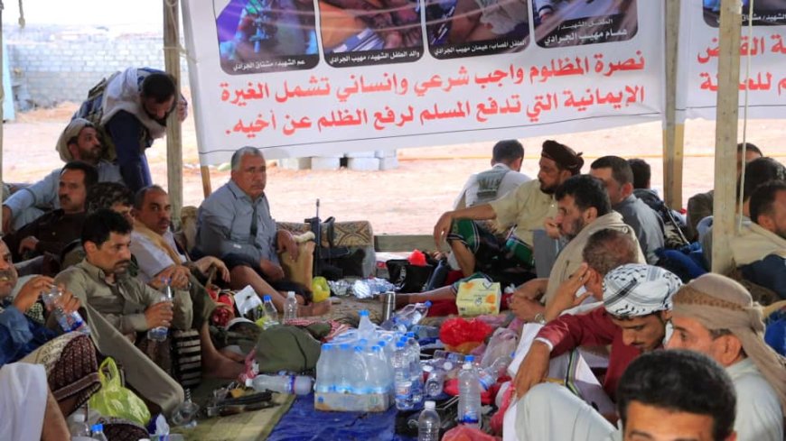 الغيضة: الوكيل محمد معوضة يستقبل الشيخ محمد كده مخيم الاعتصام في قضية الطفل الجرادي...