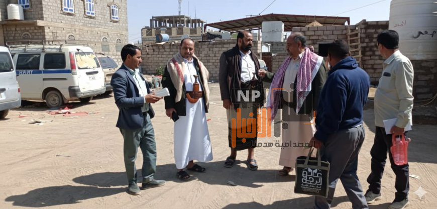 الوحدة التنفيذية تفقد سير عمل المسح الميداني لبرنامج الغذاء العالمي في منطقة المطار بمأرب