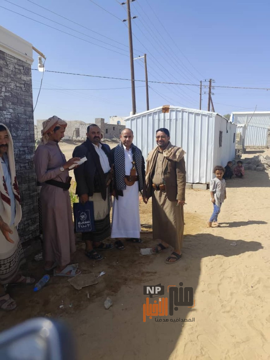 مدير المشاريع بالوحدة التنفيذية يتفقد أعمال المسح الميداني للبرنامج الغذائي بمأرب