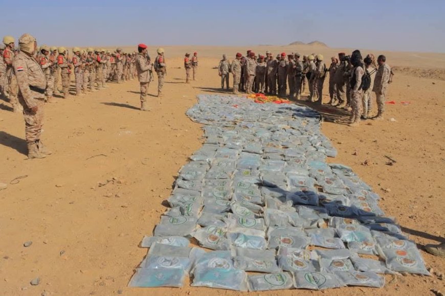 ضمن حملة الانتشار الأمني في الجوف المنطقة العسكرية السادسة تضبط كمية من الممنوعات كانت في طريقها إلى الحو...ثيين ...