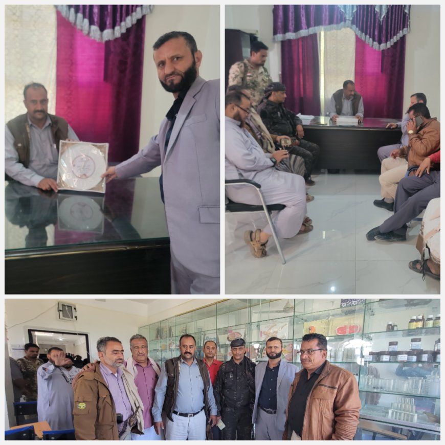 مدير عام مديرية قعطبة بكر الشاعري يزور مدارس الريادة الأهلية الخاصة بمدينة قعطبة