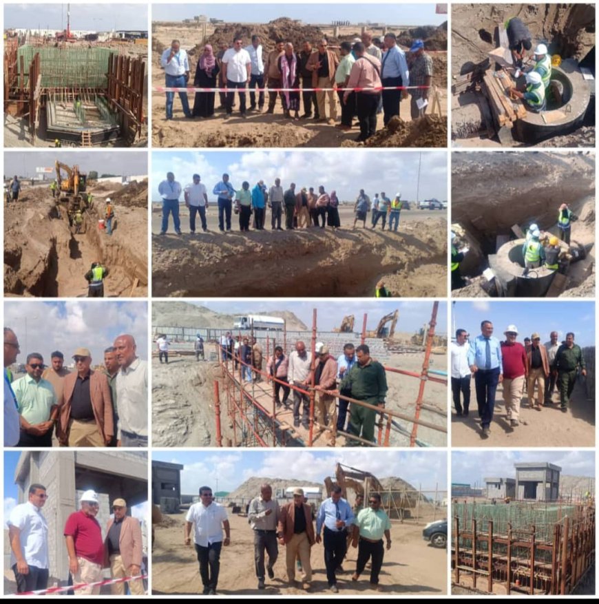 نائب محافظ عدن يطلع على نسبة الانجاز بمشروع الصرف الصحي جولة القعيطي - العريش.. ..