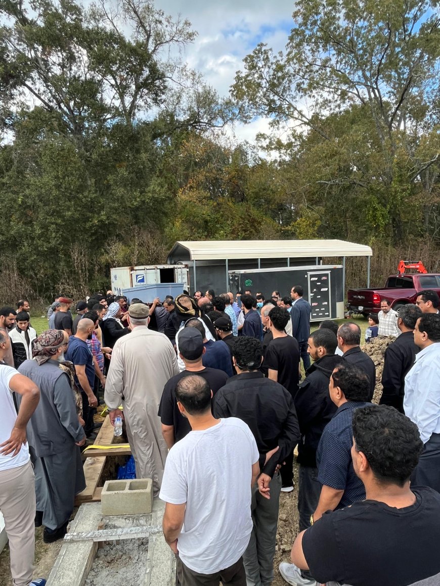 الجالية الجنوبية والعربية تودع الشاب رعد الصولاني إلى مثواه الأخير في ولاية لوزيانا الاميركية 