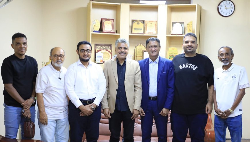 الشاذلي يلتقي بقيادة اتحاد الإعلام الرياضي بعدن