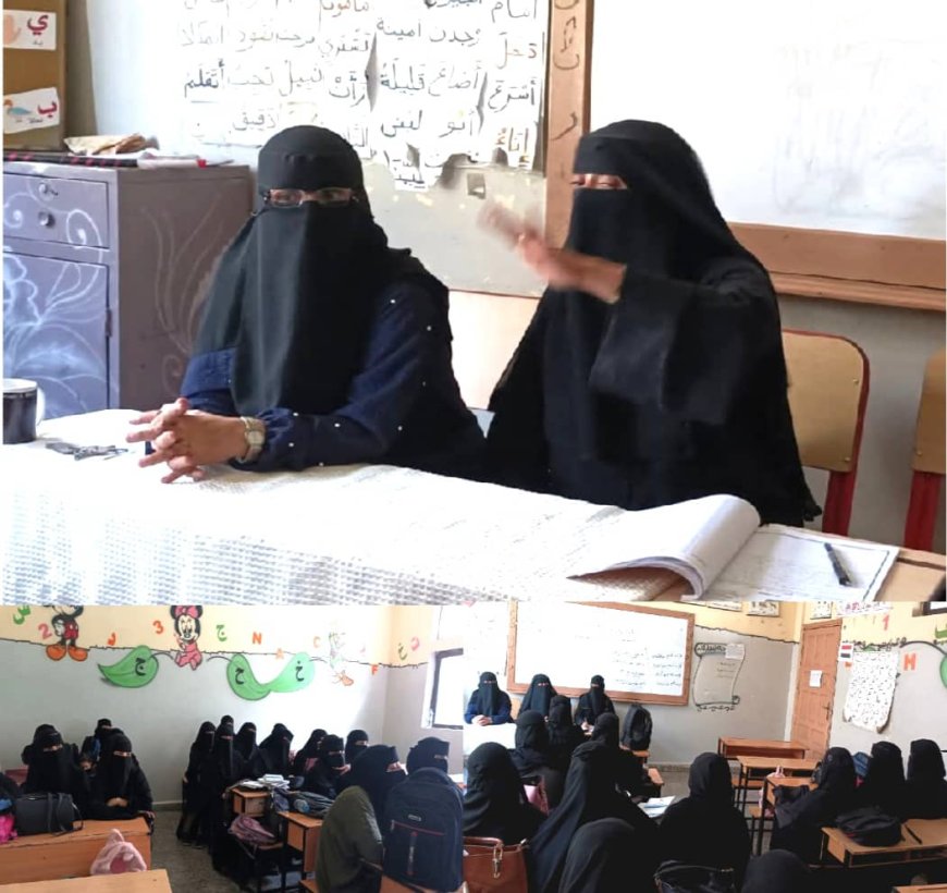 مديرة مجمع الحمزة بـ«تعز» تعقد اجتماعًا لمناقشة استكمال مقررات الفصل الأول وتنظيم الاختبارات....