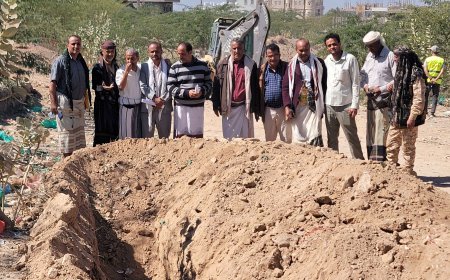 بتكليف من مدير عام قعطبة، بكر الشاعري: تدشين مشروع استبدال خطوط المياه في الدائري الغربي والجردمي بمدينة قعطبة