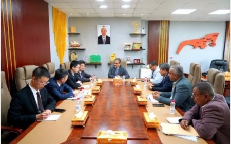 وزير الدولة محافظ العاصمة عدن وشاو تشنغ يبحثان تعزيز العلاقات اليمنية الصينية ..